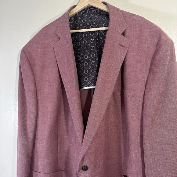 Stafford Men's 52 Regular Classic Fit Wool Mauve Sport Coat NEW - Picture 4 of 16